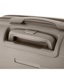 2E Набір валіз 2E, Aero, поліпропілен, (M+S),TSA, 4 колеса, EXP, сіро-коричневий