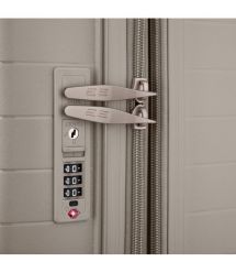 2E Набір валіз 2E, Aero, поліпропілен, (M+S),TSA, 4 колеса, EXP, сіро-коричневий