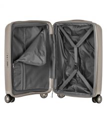 2E Набір валіз 2E, Aero, поліпропілен, (M+S),TSA, 4 колеса, EXP, сіро-коричневий