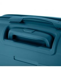 2E Набір валіз 2E, Aero, поліпропілен, (M+S),TSA, 4 колеса, EXP, синій