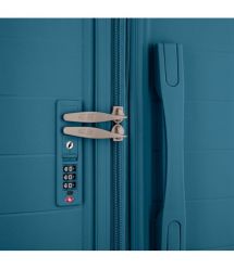 2E Набір валіз 2E, Aero, поліпропілен, (M+S),TSA, 4 колеса, EXP, синій