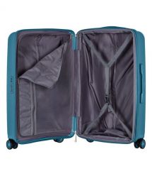 2E Набір валіз 2E, Aero, поліпропілен, (M+S),TSA, 4 колеса, EXP, синій