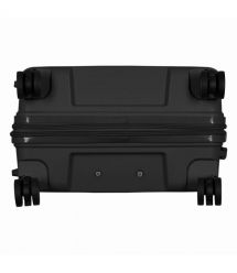 2E Набір валіз 2E, Aero, поліпропілен, (M+S),TSA, 4 колеса, EXP, чорний