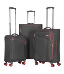 2E Валіза 2E, Trek, поліестер, велика, 97/117л, TSA, 4 колеса, EXP, сірий