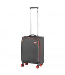 2E Валіза 2E, Trek, поліестер, мала, 35л, TSA, 4 колеса, сірий