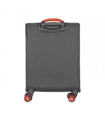 2E Валіза 2E, Trek, поліестер, мала, 35л, TSA, 4 колеса, сірий