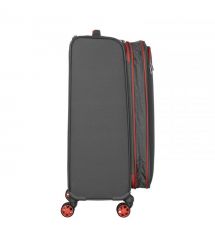 2E Валіза 2E, Trek, поліестер, середня, 64/78л, TSA, 4 колеса, EXP, сірий