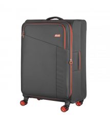 2E Набір валіз 2E, Trek, (M+S), TSA, 4 колеса, + 2 рюкзаки Cabin (2E-BPET-CABIN-BK), поліестр, сірий