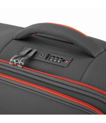 2E Набір валіз 2E, Trek, (M+S), TSA, 4 колеса, + 2 рюкзаки Cabin (2E-BPET-CABIN-BK), поліестр, сірий