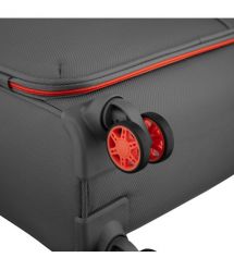 2E Набір валіз 2E, Trek, (M+S), TSA, 4 колеса, + 2 рюкзаки Cabin (2E-BPET-CABIN-BK), поліестр, сірий