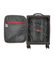 2E Набір валіз 2E, Trek, (L+M+S), TSA, 4 колеса, + 3 рюкзаки Cabin (2E-BPET-CABIN-BK), поліестр, сірий