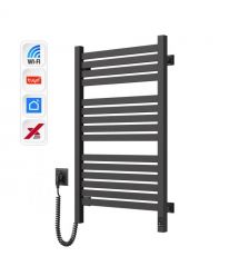 Navin Полотенцесушитель электрический Авангард Х, 800х480х71мм, Wi-Fi, сталь, черный муар, левое подключение