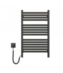 Navin Полотенцесушитель электрический Авангард Х, 800х480х71мм, Wi-Fi, сталь, черный муар, левое подключение