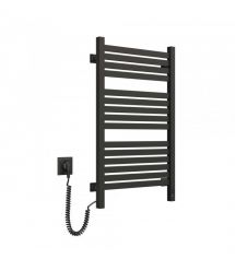 Navin Полотенцесушитель электрический Авангард Х, 800х480х71мм, Wi-Fi, сталь, черный муар, левое подключение