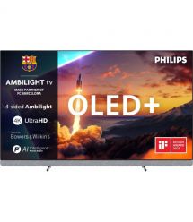 Philips TV 55" OLED+ 4K 144Hz Smart Google TV Black Ambilight Bowers & Wilkins sound