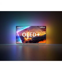 Philips TV 55" OLED+ 4K 144Hz Smart Google TV Black Ambilight Bowers & Wilkins sound