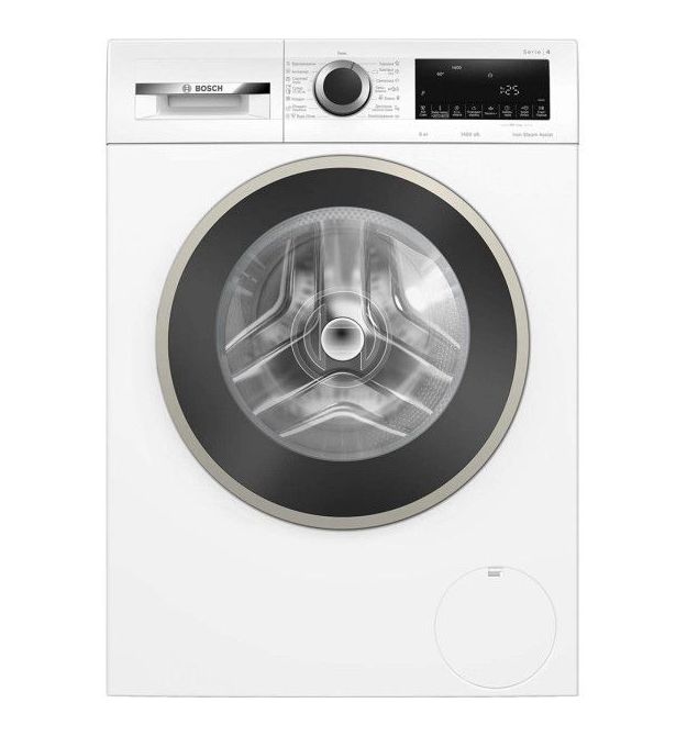 Bosch Стиральная машина фронтальная, 8кг, 1400, A, 59см, дисплей, белый