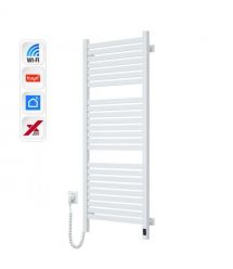 Navin Полотенцесушитель электрический Авангард Х, 1200х480х71мм, Wi-Fi, сталь, белый, левое подключение