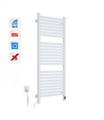 Navin Полотенцесушитель электрический Авангард Х, 1200х480х71мм, Wi-Fi, сталь, белый, левое подключение