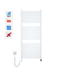Navin Полотенцесушитель электрический Авангард Х, 1200х480х71мм, Wi-Fi, сталь, белый, левое подключение