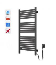 Navin Полотенцесушитель электрический Авангард Х, 1000х480х71мм, Wi-Fi, сталь, черный муар, правое подключение