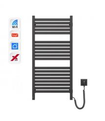 Navin Полотенцесушитель электрический Авангард Х, 1000х480х71мм, Wi-Fi, сталь, черный муар, правое подключение