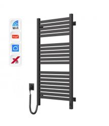 Navin Полотенцесушитель электрический Авангард Х, 1000х480х71мм, Wi-Fi, сталь, черный муар, левое подключение