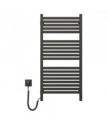 Navin Полотенцесушитель электрический Авангард Х, 1000х480х71мм, Wi-Fi, сталь, черный муар, левое подключение