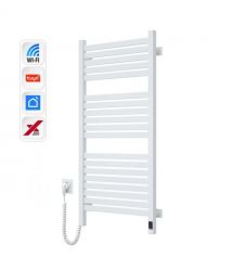 Navin Полотенцесушитель электрический Авангард Х, 1000х480х71мм, Wi-Fi, сталь, белый, левое подключение