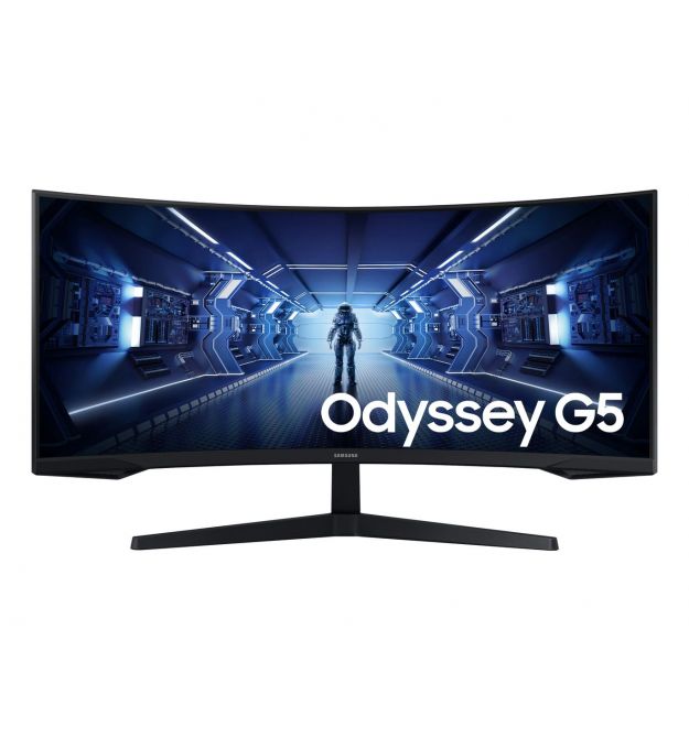 Samsung Монітор Samsung 34" Odyssey G5 C34G55TWW D-Sub, 2xHDMI, DP, VA, 3440x1440, 21:9, 165Hz, 1ms, CURVED