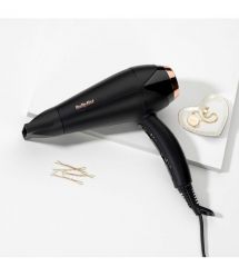 BaByliss Babyliss hair dryer DC, 2200W, 3 modes, diffuser, ionization, cold blowing, black