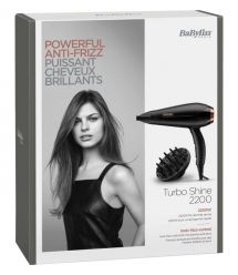 BaByliss Babyliss hair dryer DC, 2200W, 3 modes, diffuser, ionization, cold blowing, black