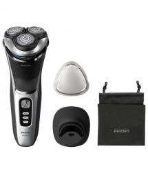 Philips Philips electric shaver, razor head-3, Li-Ion, dry+wet, trimmer,сharge indicator, soft case, silver"