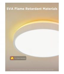 Govee Потолочный свитильник 38cm Smart Ceiling Light Pro, RGBICWW, WI-FI/Bluetooth, білий