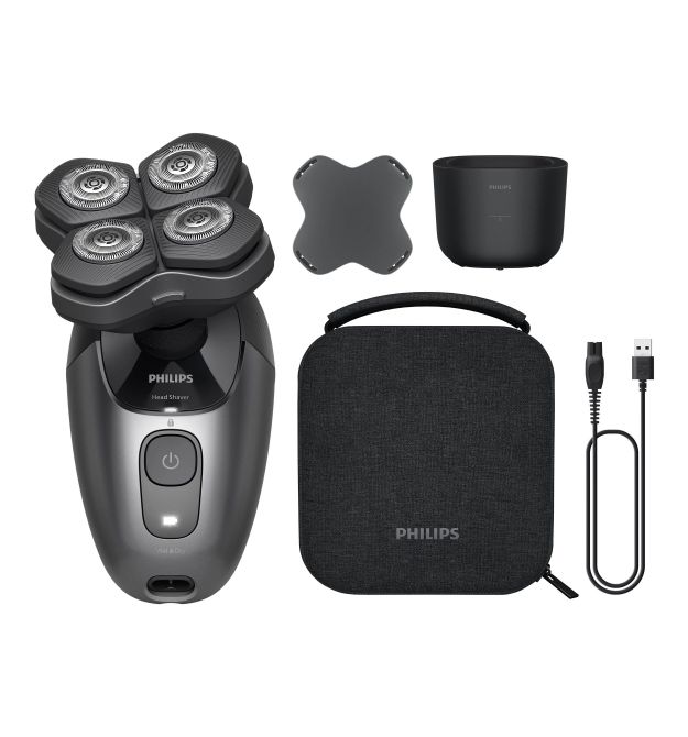 Philips Philips Pro Series 7000 electric shaver, razor head-4, Li-Ion, dry+wet, case, black