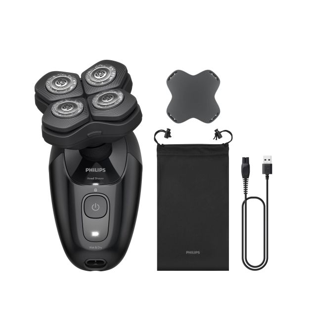 Philips Philips electric shaver, Pro Series 5000, razor head-4, Li-Ion, dry+wet, black