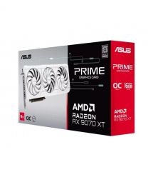 ASUS Видеокарта Radeon RX 9070 XT 16GB GDDR6 OC PRIME-RX9070XT-O16G-WHITE белый