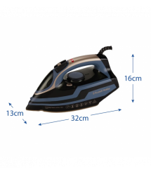 Russell Hobbs Russell Hobbs steamer, 3100W, steam boost -210g, vert. steaming, inox soleplate, black-blue