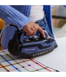 Russell Hobbs Russell Hobbs steamer, 3100W, steam boost -210g, vert. steaming, inox soleplate, black-blue