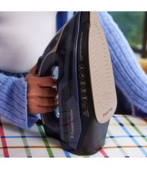 Russell Hobbs Russell Hobbs steamer, 3100W, steam boost -210g, vert. steaming, inox soleplate, black-blue