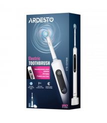 ARDESTO Щетка зубная электр. ETB-ID114W, 40т. колеб/мин, насадок-2, IPX7, белый