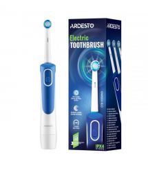 ARDESTO Щетка зубная электр. ETB-112W, 40т. колеб/мин, насадок-2, IPX7, белый