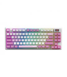 MSI Клавіатура механічна FORGE GK600 TKL W VIOLET UA 83key, mechanical Linear, USB-A, Wireless, Bluetooth, EN