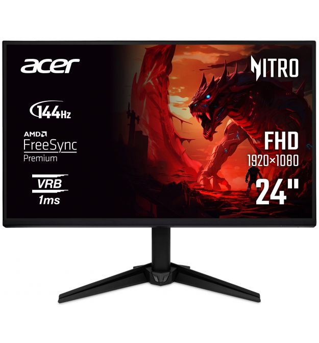 Acer Монітор Acer 23.8" QG241YP6bmipx HDMI, DP, MM, IPS, 144Hz, 1ms, FreeSync