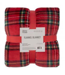 ARDESTO Плед Ardesto Christmas Flannel 160х200см, 100% поліестер, клітинка, червоний