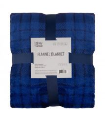 ARDESTO Плед Ardesto Flannel 160х200см, 100% поліестер, клітинка, синій