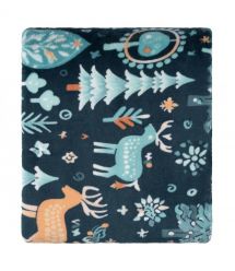 ARDESTO Плед Ardesto Christmas Flannel 160х200см, 100% поліестер, олені, зелений