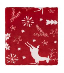 ARDESTO Плед Ardesto Christmas Flannel 160х200см, 100% поліестер, олені, червоний