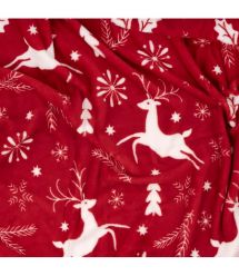 ARDESTO Плед Ardesto Christmas Flannel 160х200см, 100% поліестер, олені, червоний