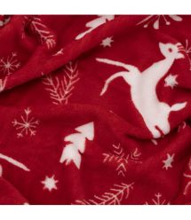 ARDESTO Плед Ardesto Christmas Flannel 160х200см, 100% поліестер, олені, червоний